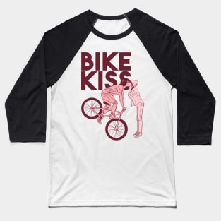 Kissing On A Bike Baseball T-Shirt